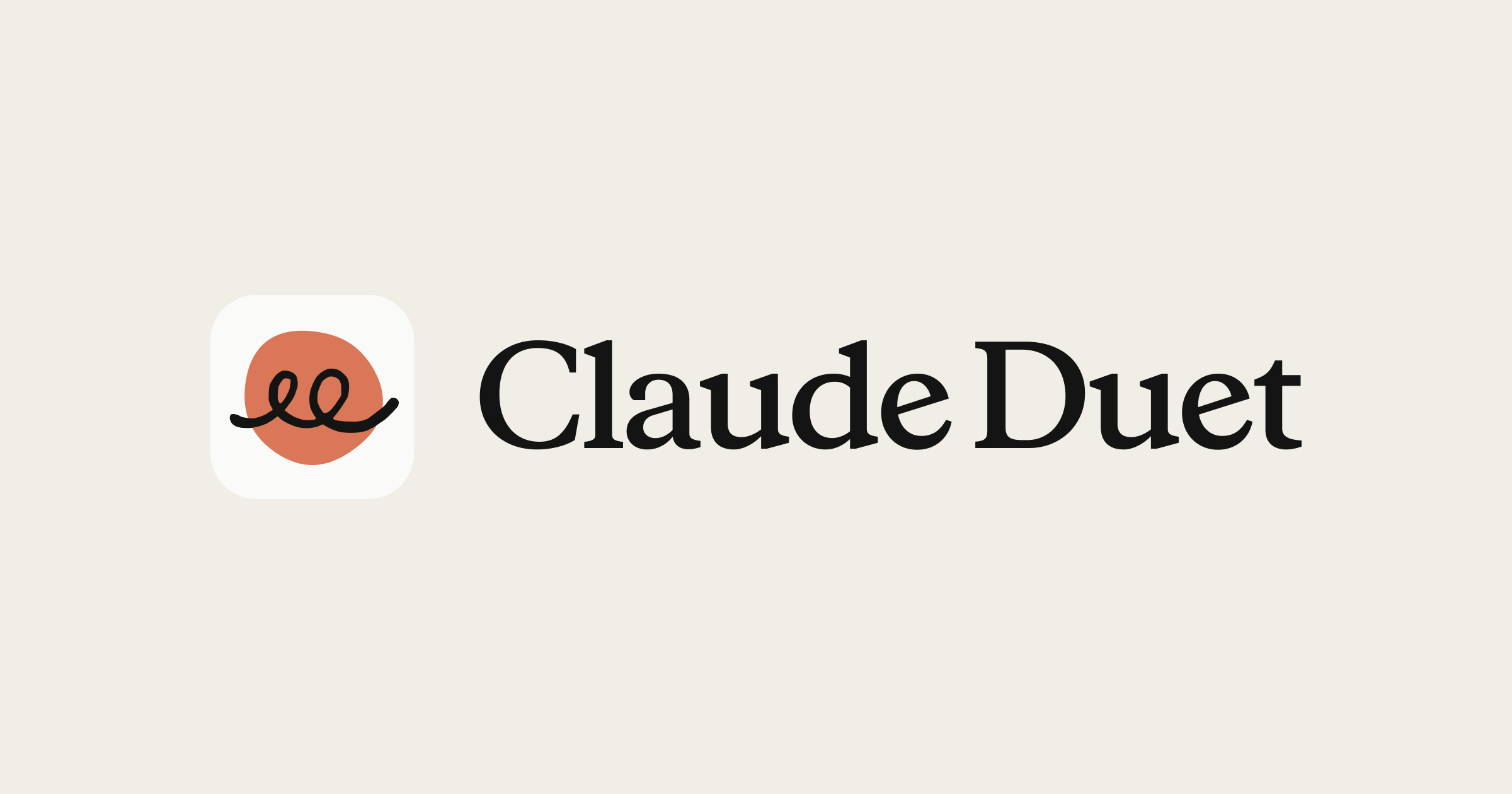 ภาพเปิดตัว Claude Duet พร้อมไอคอนแอป
