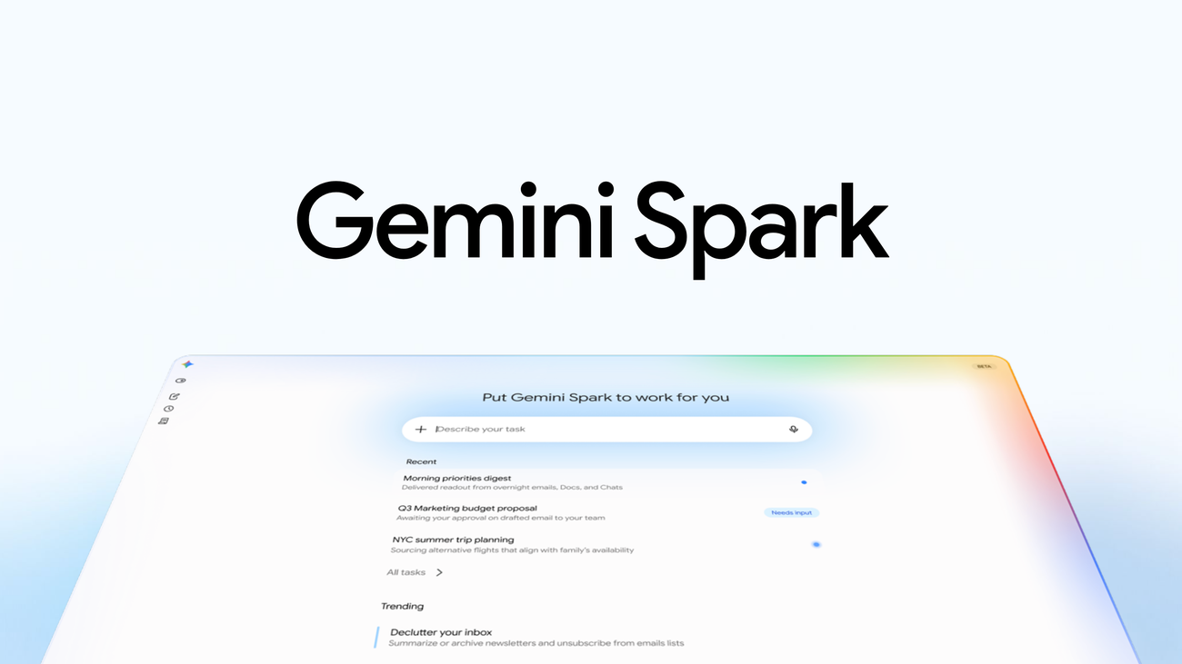 หน้าจอ Gemini Spark สำหรับมอบหมายและติดตามงานให้ AI Agent